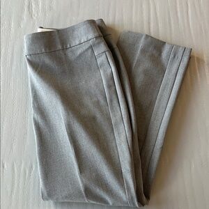 LOFT Julie Straight Gray Trouser Pants Career Office | 12P